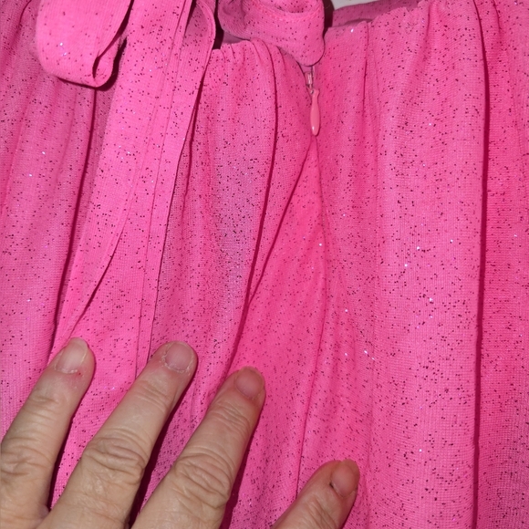 NWT For Love And Lemons Juni Maxi Dress in Pink XL Strapless Tiered Slit Skirt - Picture 16 of 16